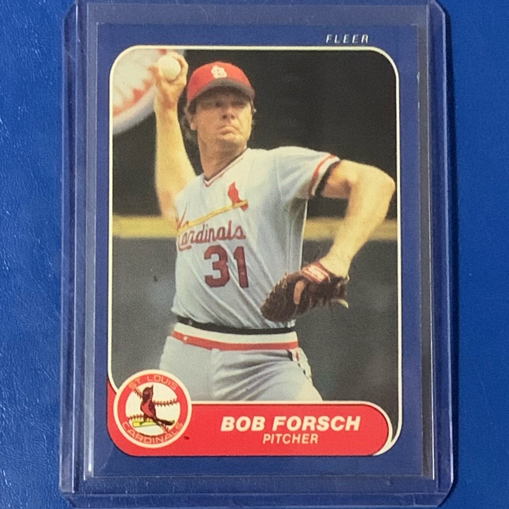 Bob Forsch #35 1986 Fleer Baseball Trading Card